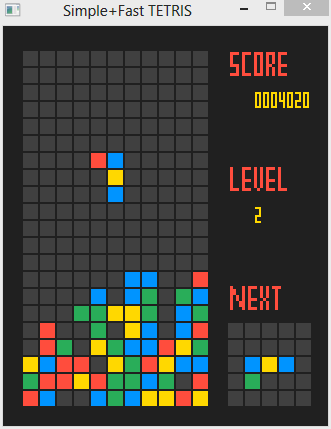 (Simple+Fast)Tetris screenshot